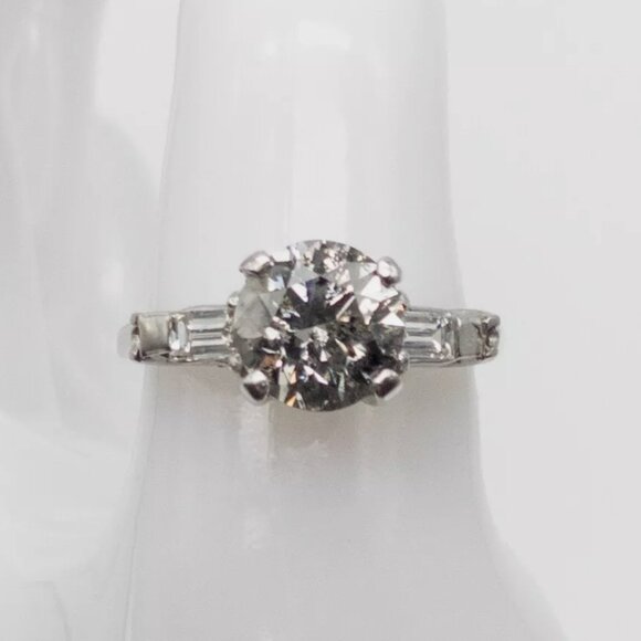 3.3CT+ Diamond Platinum Wedding Ring $37,000 - Picture 1 of 8